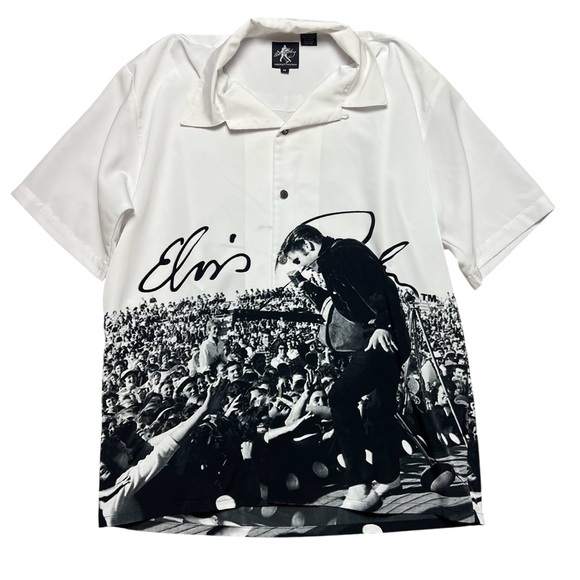 Elvis Presley Other - Elvis Presley DragonFly Vintage Button Up Shirt Size Medium